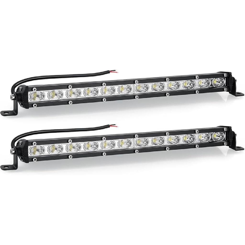 Nifeida 14" Led Light Bar 80W 8000Lm Single Row Led Light Bar Off Road Lights Waterproof Flood & Spot Beam Combo Light For Truck Off Road Pickup SUV