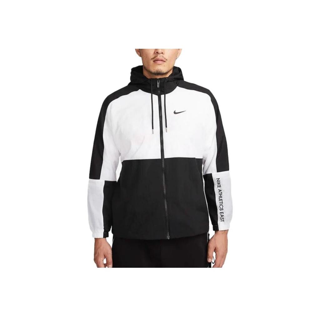 Nike Colorblock Hooded Jacket Men Outerwear Black CJ4561-010
