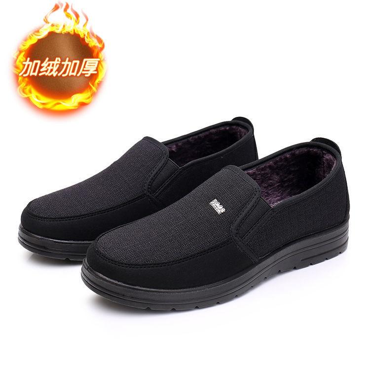 Old North Cloth Shoes Men's Spring and Autumn Soft-soled Non-slip Elderly Father Shoes Breathable Single Shoes Middle-aged and Elderly Men's Ca