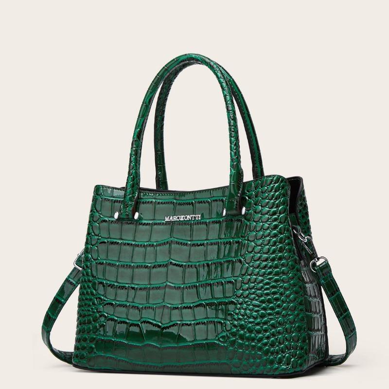 Autumn Patent Leather Glossy Women's Handbag Large Capacity Shoulder Bag Middle-aged Mom Bag