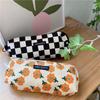 In Stock: 11271 Corduroy Retro Artistic Pencil Case – Japanese Style Student Makeup Bag & Storage Organizer