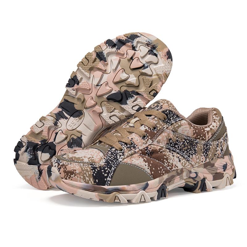 Fashion Men's Camouflage Hiking Shoes Non-Slip Outdoor Trekking Sneakers Man Comfortable Wear-Resistant Climbing Shoes For Men