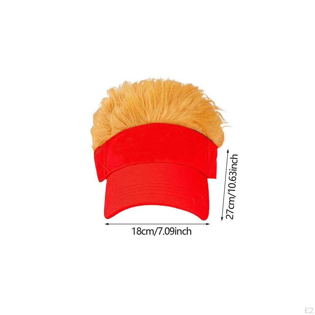 Hair Hat for Men Novelty Baseball Dating Outdoor Adults