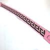 VERSACE logo  Shoulder strap Canvas/Leather pink/Black Unused