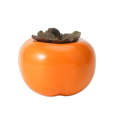 Mini Ceramic Persimmon Tea Caddy