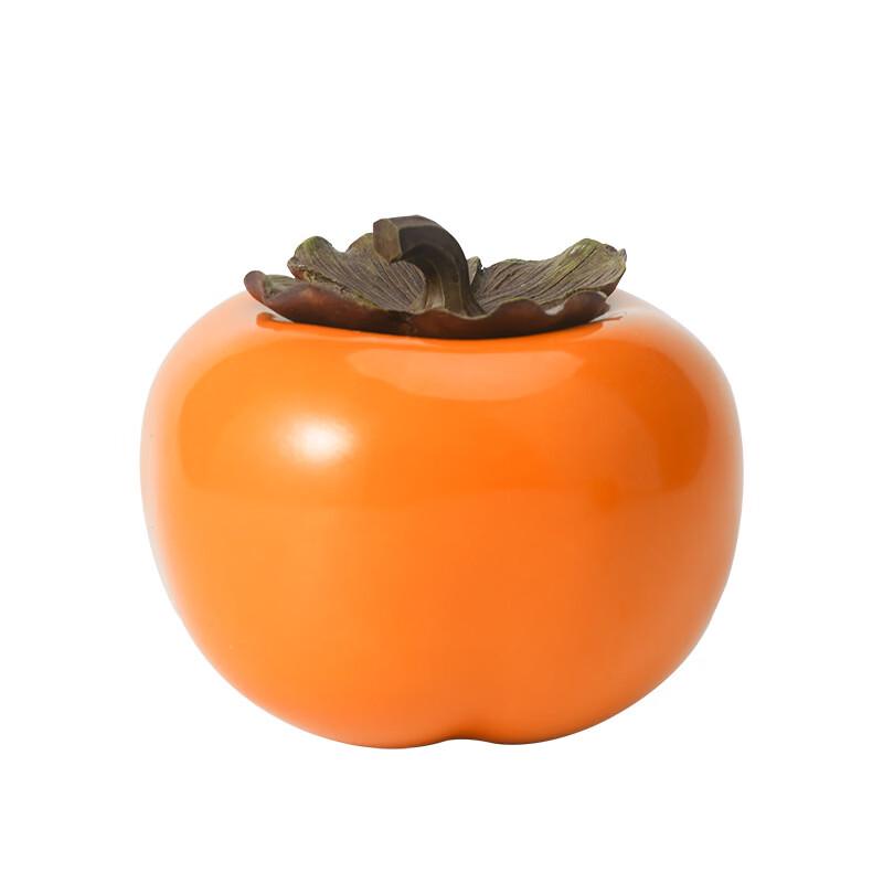 Mini Ceramic Persimmon Tea Caddy