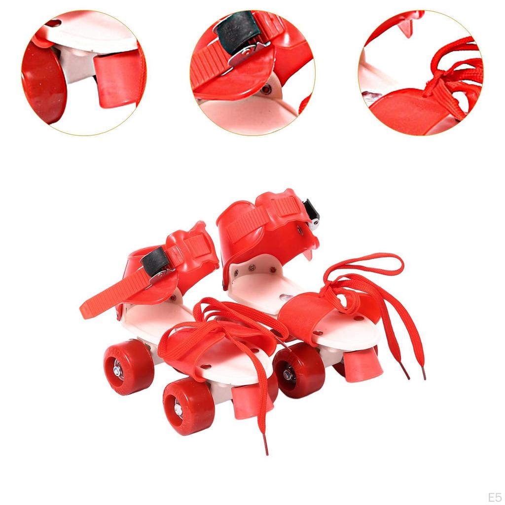 Dětské kolečkové brusle, dvouradové, lehké a pohodlné, čtyřkolečkové chrániče pro děti,