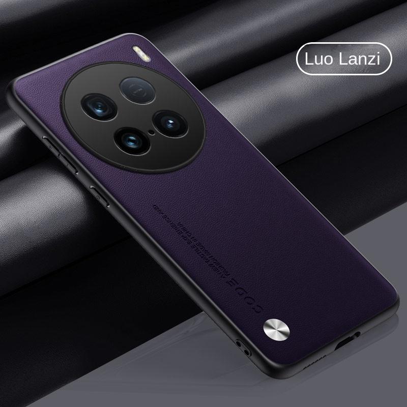 For VIVO X100 Ultra Case Soft Vegan Leather Grain Slim Protective Back Cover Case For VIVO X100 X90 Pro Plus Full Cover Shell
