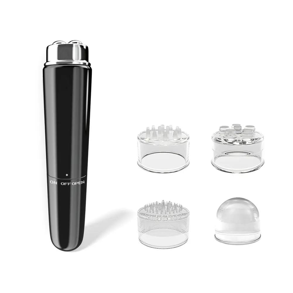 

Электрический массажер для лица 4 в 1 Микровибрационный прибор для красоты глаз Для расслабления глаз Темные круги под глазами Мешки под глазами Морщины Отечность чёрный