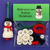 Christmas DIY Button Ornament Kits Handmade Button Santa Craft Kit Christmas Tree Shaped Christmas Decoration Hanging Ornament