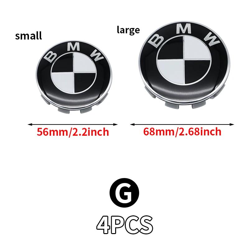 

4Pcs/Set 56MM/68MM Car Styling Wheel Center Cap Hub Covers Badge Accessories For BMW M X5E70 E30 X3G01 F40 X3F25 X5F25 F36 E85 56MM