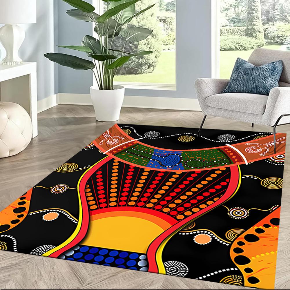 Australischer Aboriginal-Stil 31 Fußmatte Perfekt für Außenbereich Dekorieren Sie Zimmer Wohnzimmer Balkon Rutschfester Teppich Dekorieren Sie Büros