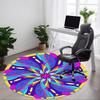 1pc Mandala, AbstractChair Carpet for Office, Indoor Non-Slip Washable Polyester Fiber Carpet, Mat For Office, Machine Washable