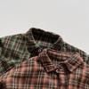 Kids Korean Style Casual Long Sleeve Plaid Shirt For Boys And Girls