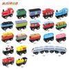 Children Toys Wooden Magnetic Train Car Locomotive Model Car Toy Tracks Railway Locomotives Toys For Child Birthday Gift