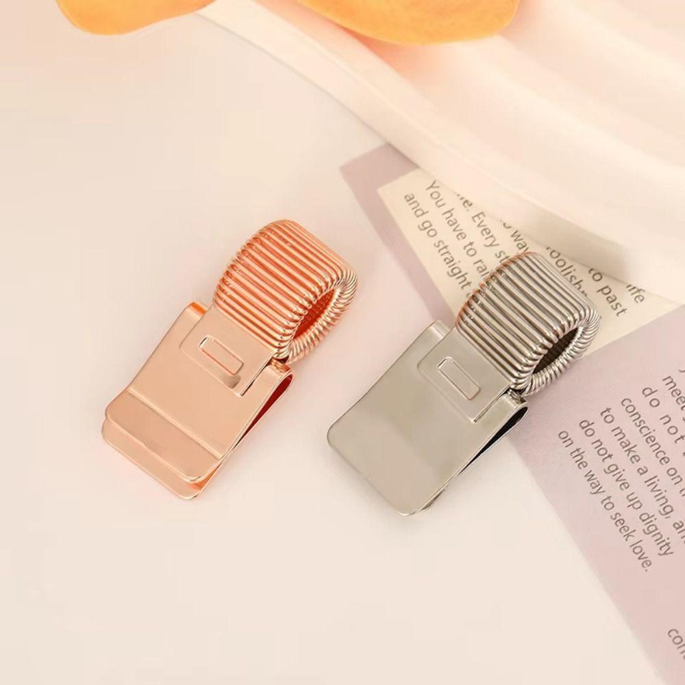 Retro Spring Pen Clip Heavy-Duty Notebook Pen Holder Pen Clip With Spring  Student Use