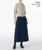 Musinsa Standard Woman Women'S Denim Carpenter Long Skirt [Medium Indigo]