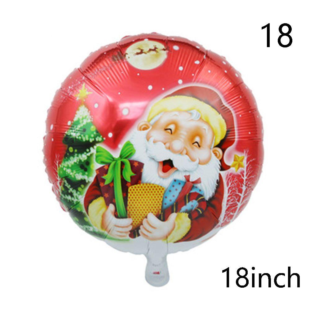 Snowman ChristmasTree Santa Claus Air Balloons Cartoon Balloons Christmas Decorations Aluminum Foil