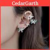 Boucles d'oreilles géométriques papillon en alliage avec strass pour une mode de bureau