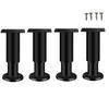 4Pcs Adjustable Height Table Legs Alloy Furniture Support Telescoping Furniture Leg For Bedside Sofa Table Cabinet