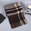 Men'S Scarves Are Versatile, Autumn And Winter Plaid Lengthened And Thickened Scarves, Couple Scarves, Warm Shawls For Women
