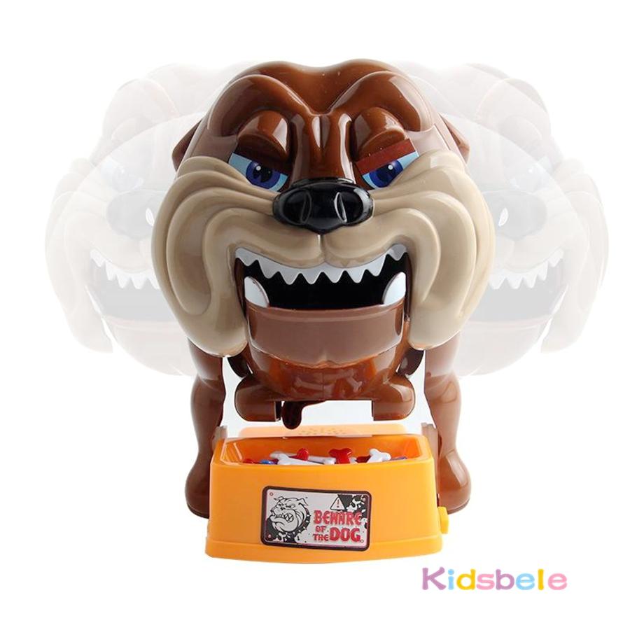 Dog Bite Finger Toy Stealing Bone Tricky Toy Parent-child Interactive Challenge Games Electric Bulldog Novelty Prank Board Game