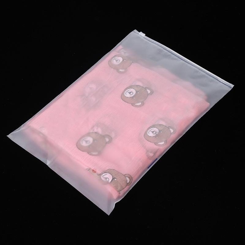 Custom Printed Clear Plastic PE/PVC/PEVA/EVA with Zippers Frosted Zipper Bags for Clothing Underwear Clothing Packaging