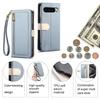 Leather Phone Case for Google Pixel 6-Pixel 9 Series with Coin Pocket, Card Slot, Mirror & Stand – Multiple Colors
