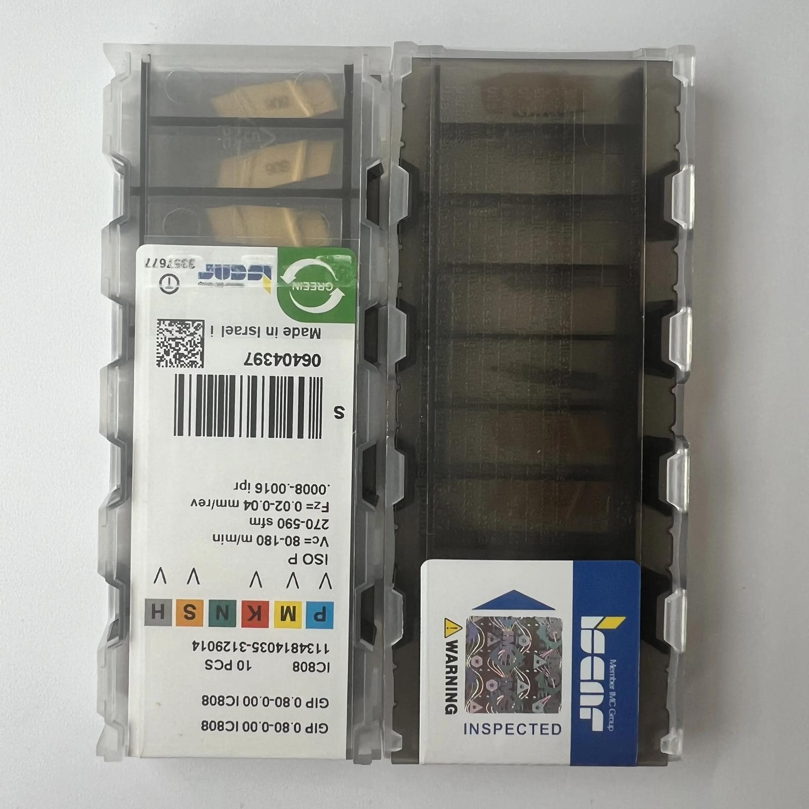 

ISCAR / GIP0.80-0.00 IC808 / Industrial indexable Carbide Inserts 10 Pcs