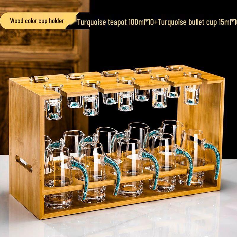 Jiakang Chinese Crystal Shot Glass Set