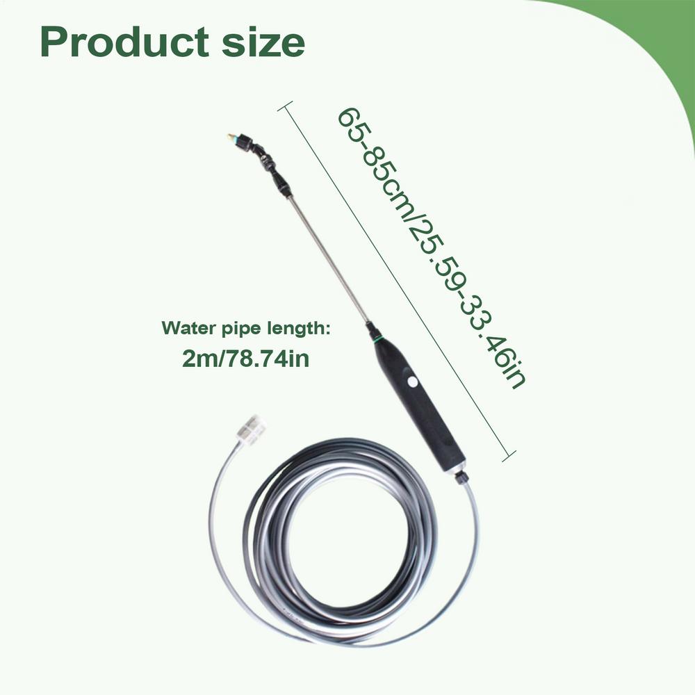 

Портативный электрический распылитель-удлинитель, инструмент для полива, 3 насадки для распыления, распылитель высокого давления для растений, полив сада