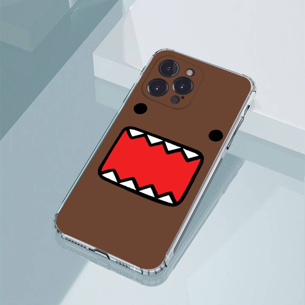 Cute Domo-kun Phone Cases For iPhone17,16,15,14,13,12,11,Pro,Max,Plus Luxury Camera Protection Plastic