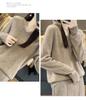 Solid Color Women's Wool Sweater: Classic Loose Fit, Cozy Autumn/Winter Wear