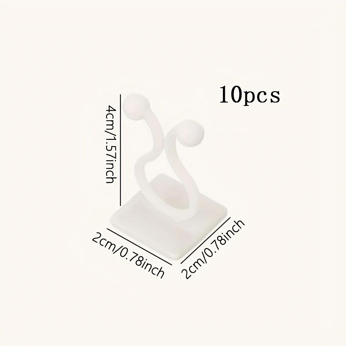 10pcs Home Garden Plant Climbing Wall Fixture Clips Rattan Vine Fixer Self-Adhesive Plant Climbing Wall Fixed Buckle Hook