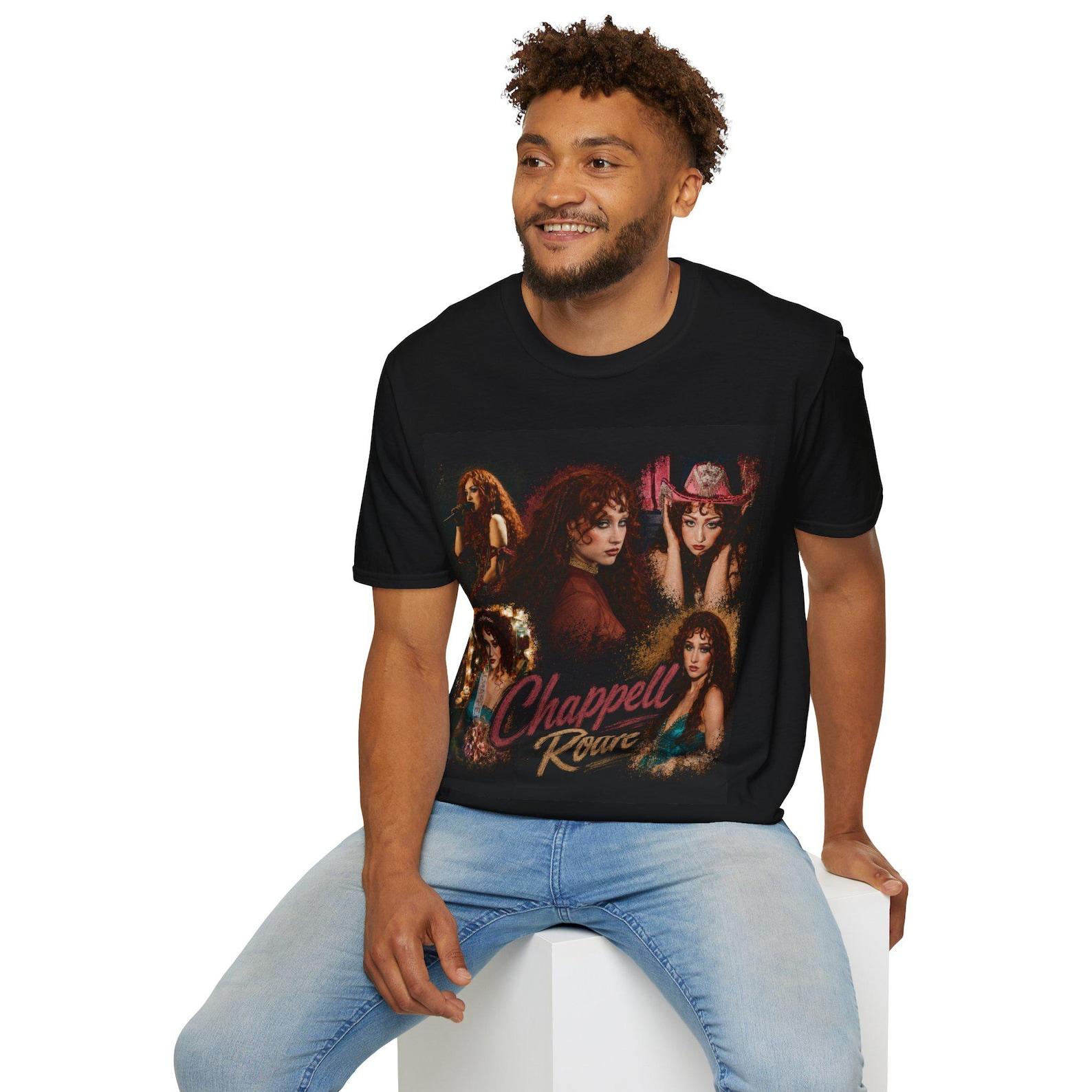 Chappell Roan collage T-Shirt | singer portrait tee, vintage pop art S