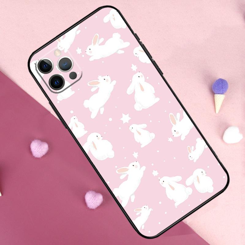 Rabbit Phone Case For iPhone 17 Pro Max 14 15 16 Plus 11 Pro Max 12 13 Mini 16e 17 Air Back Cover