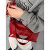 Retro Red Underarm Bag Women's 2025 New Fashion Commuter Bag Versatile Large-capacity Messenger Bag One Piece Delivery