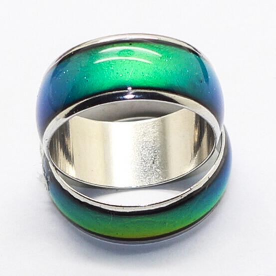 Stimmungsring Romantische Temperaturkontrolle Edelstahl Farbwechsel Geschenk für Paar Geschenke