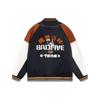 Li Ning Badfive Spliced Letter Embroidery Long Sleeve Jacket Men Jacket Tea-Red AJMS139-1