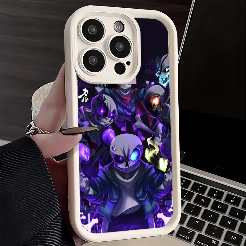 Handyhülle für iPhone 17 Air 16E 15 16 Pro Max U-Undertale S-Sans Hülle 14 Plus 13 12 Mini Weiche Schale Silikon Fundas