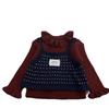 Girls' Autumn/Winter Faux Two-Piece Sweet Knit Sweater with Small Lapel
