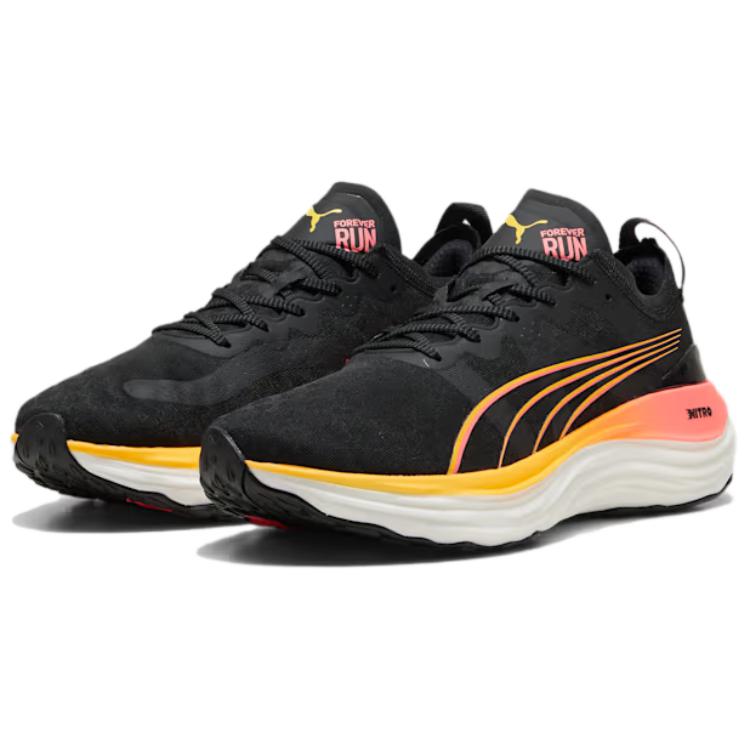 Puma ForeverRun Nitro Black Sunset Glow Men Sneakers Sun-Stream 377757-24