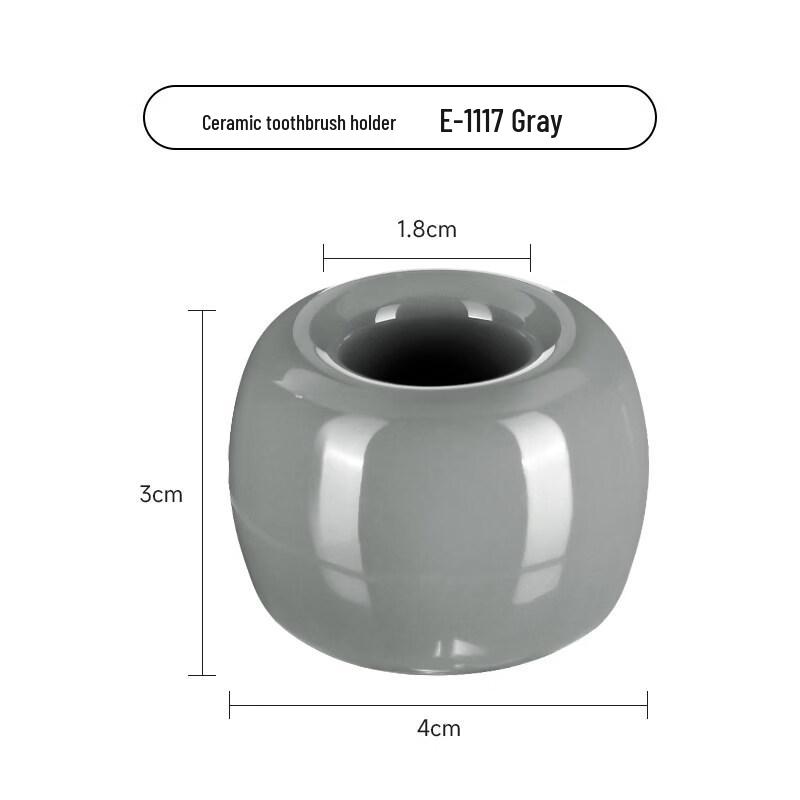 LIEI Creative Ceramic Suction Cup Toothbrush Holder