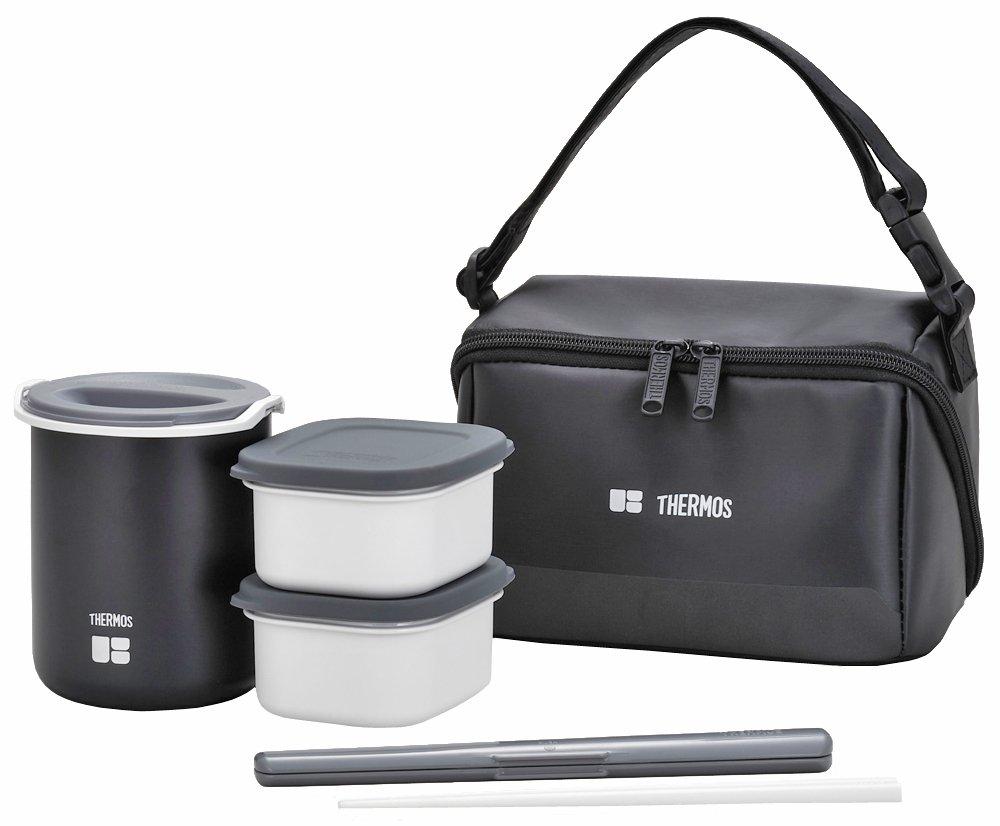 

THERMOS Insulated Lunch Box, 0.8 Cup, Black, DBQ-361 BK