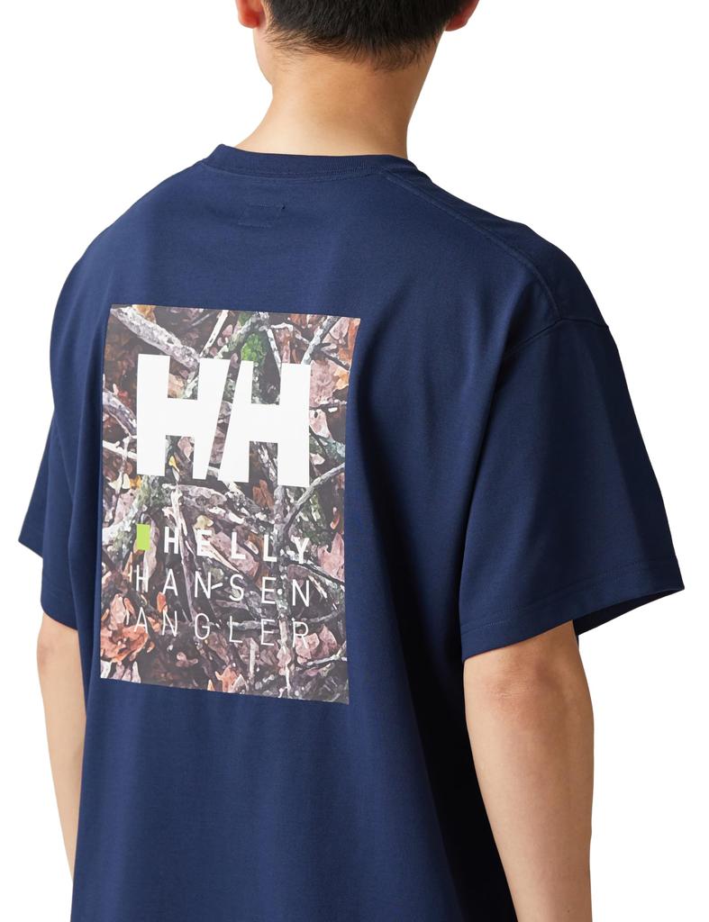 S/S HHAngler Logo Tee Ocean Navy L