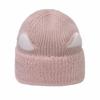 Unomarl Knit Hat with Cat Warm and Korean Fluffy Animal Design Women's Ears, Warm, Style, Fleece-Lined, Stretchy, Casual, (Pink)