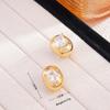 Elegant Rhombus Crystal Stud Earrings Women Post Minimalist Luxury Fashion Jewelry 2026 Collection