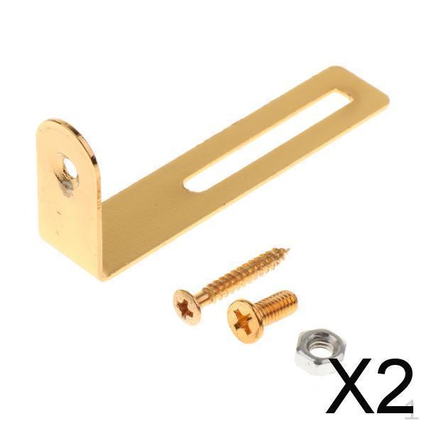 2xElectric Guitar Pickguard Mounting Support Bracket Scratch Plate Screw