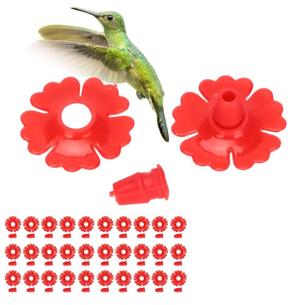 30Sets Bright Colors Bird Feeder Replacement Parts Durable Hanging Feeder Replacement  Garden Use