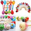 Wooden Shaker Rattle Musical Instrument For Baby Sensory Development And Playtime